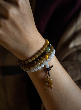 高品质和田玉多圈手串