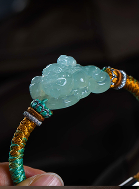 大善堂孤品仅此一件翡翠玉石手绳