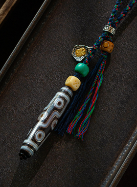 藏式编织玛瑙天珠项链