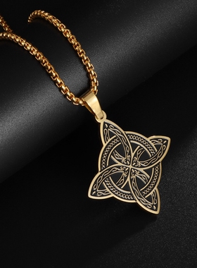 复古维京爱尔兰凯尔特结项链