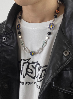 仙人掌火焰地球珍珠项链