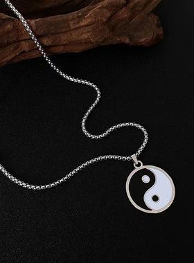 中国风太极八卦吊坠项链
