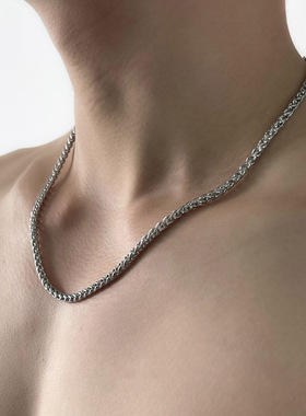 钛钢不褪色龙骨链男士项链