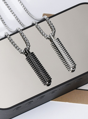 简约百搭个性螺丝柱子项链