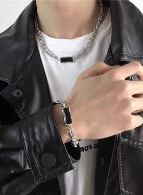 钛钢不掉色儿童项链手链