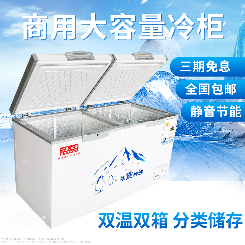 升节能商用单温双温两用大冰柜冷柜冷冻冷藏速冻雪柜 1018 雪花之星 升节能商用单温双温两用大冰柜冷柜冷冻冷藏速冻雪柜 1018 雪花之星