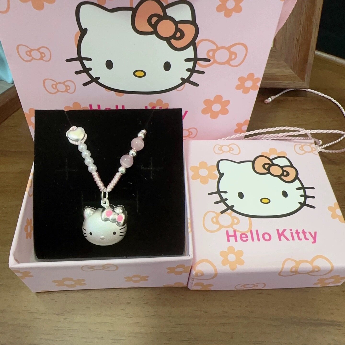 足银999猫头纯银hellokitty手工编绳凯蒂猫银项链吊坠送女友礼物,淘宝优惠券,粉丝福利购,淘宝优惠卷