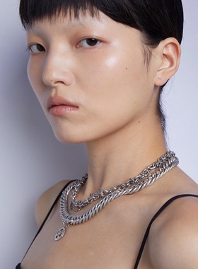 Y.MAJOR纯银做旧项链S925