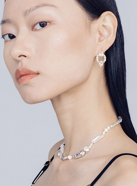 天然异形不规则高级质感短项链