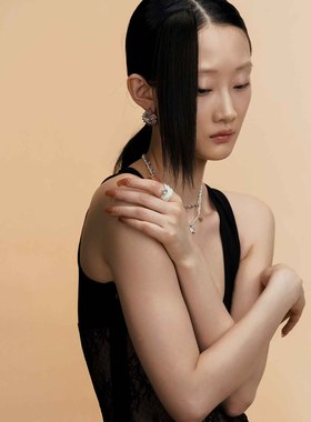 T.MAJOR男女纯银肌理感开口戒