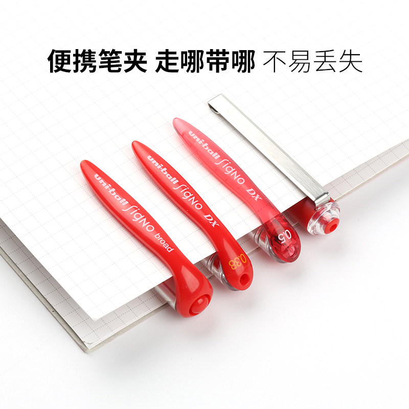 Japanese gel pen for marking assignments with special signature for teachers