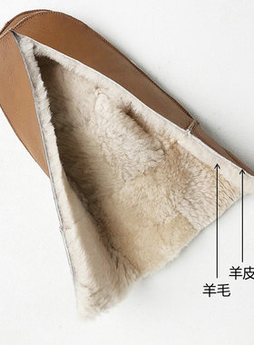 户外真羊皮毛一体防寒保暖男女连指冬季滑雪骑车加厚加绒手闷子