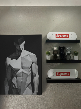 雕刻肌肉男几何立体派油画装饰画喷绘卧室靠墙男体工作室艺术画框