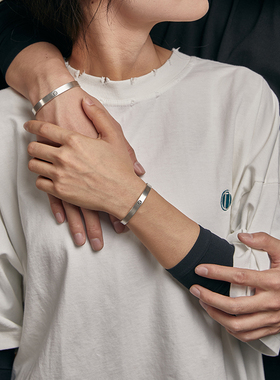 情侣足银八大守护神手镯转运手环