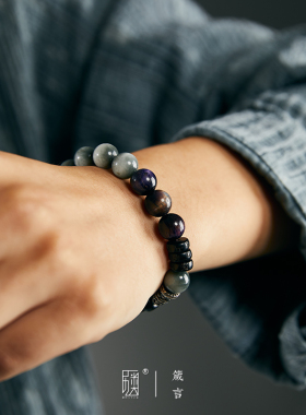 口力米大男女纯银原创手工手链