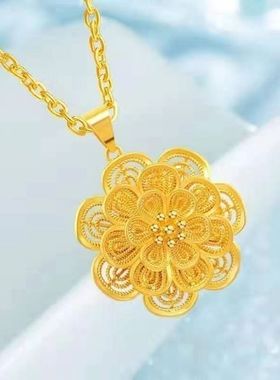 【福利！】大花朵项链山茶花项链时尚百搭 轻奢高级 手工打造-yy