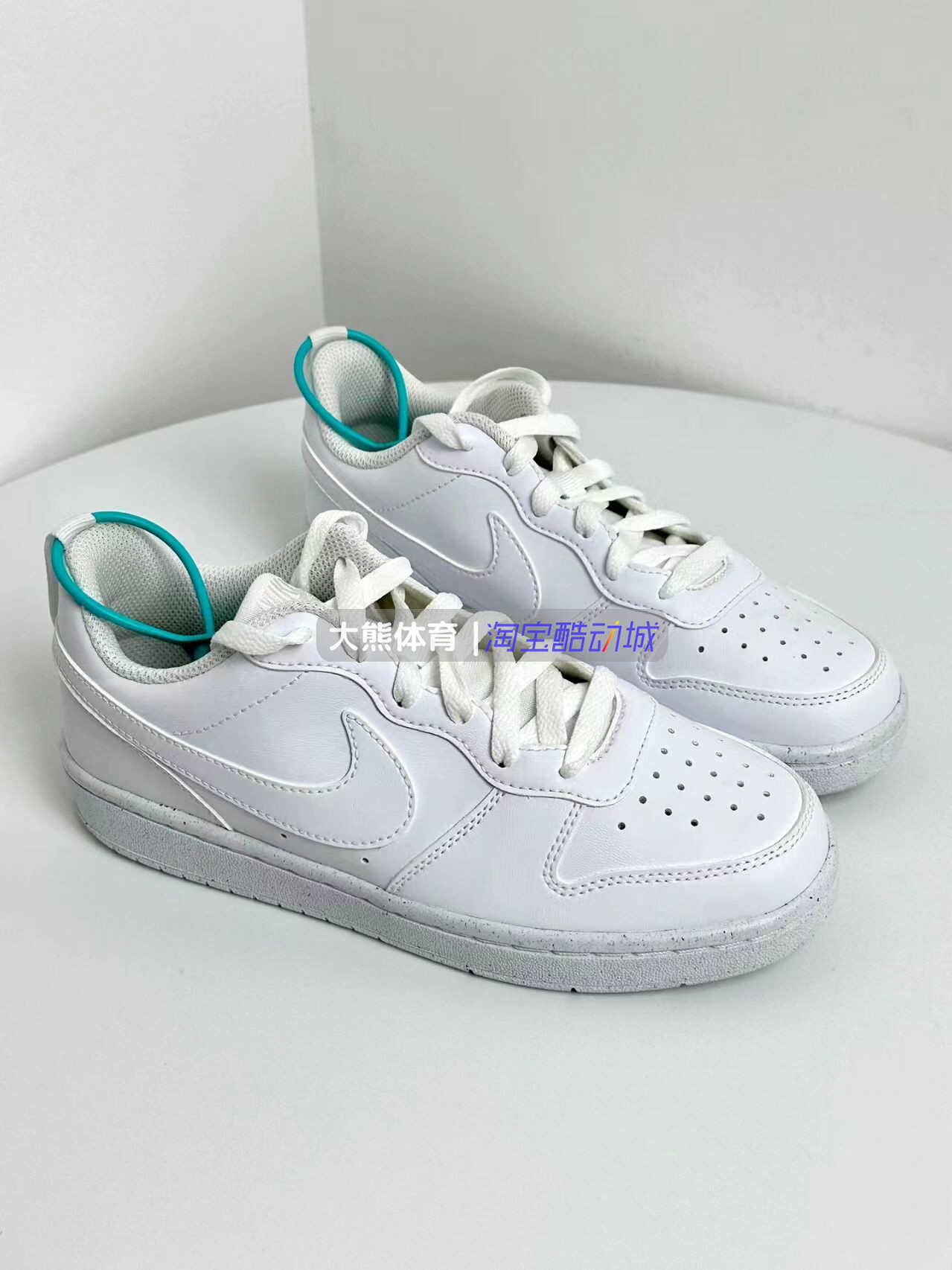 耐克/NikeCourtBoroughLow2GS白色休闲灵活适应板鞋BQ5448-100 - 图2