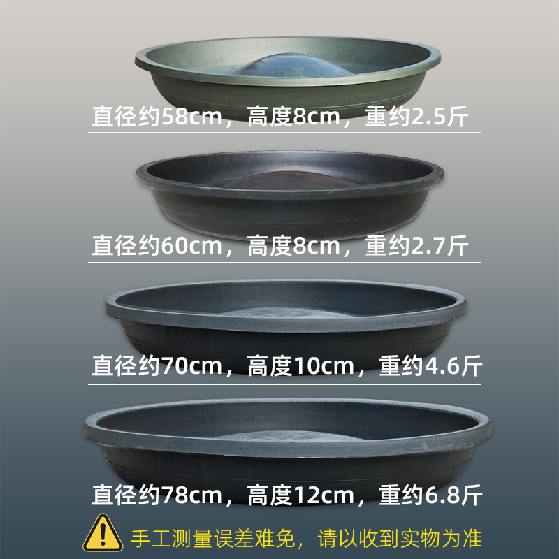 喂鸡料盆喂鸡食槽圆形大号养鸡神器仔猪料槽小猪食槽散养鸭鹅狗盆 - 图0