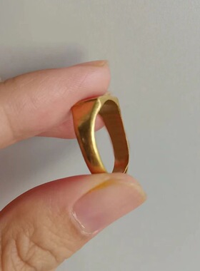 仿民国时期风格铭刻戒指古风汉服穿搭新中式汉元素高颜值指环