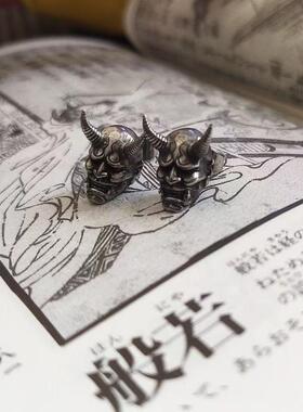 做旧欧美复古般若耳坠朋克风