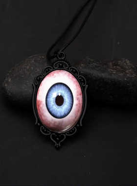 礼物个性创意万圣节搞怪眼睛吊坠