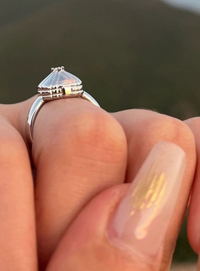 蒙古民族风复古小蒙古包戒指小众设计简约百搭个性时尚气质食指戒