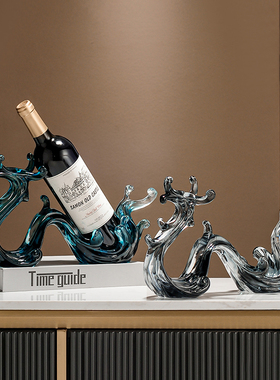 风生水起龙红酒架酒柜装饰品摆件