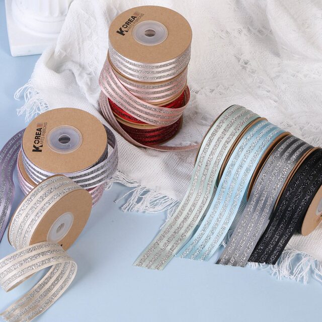 Japanese glitter fan band costume DIY bow woven band