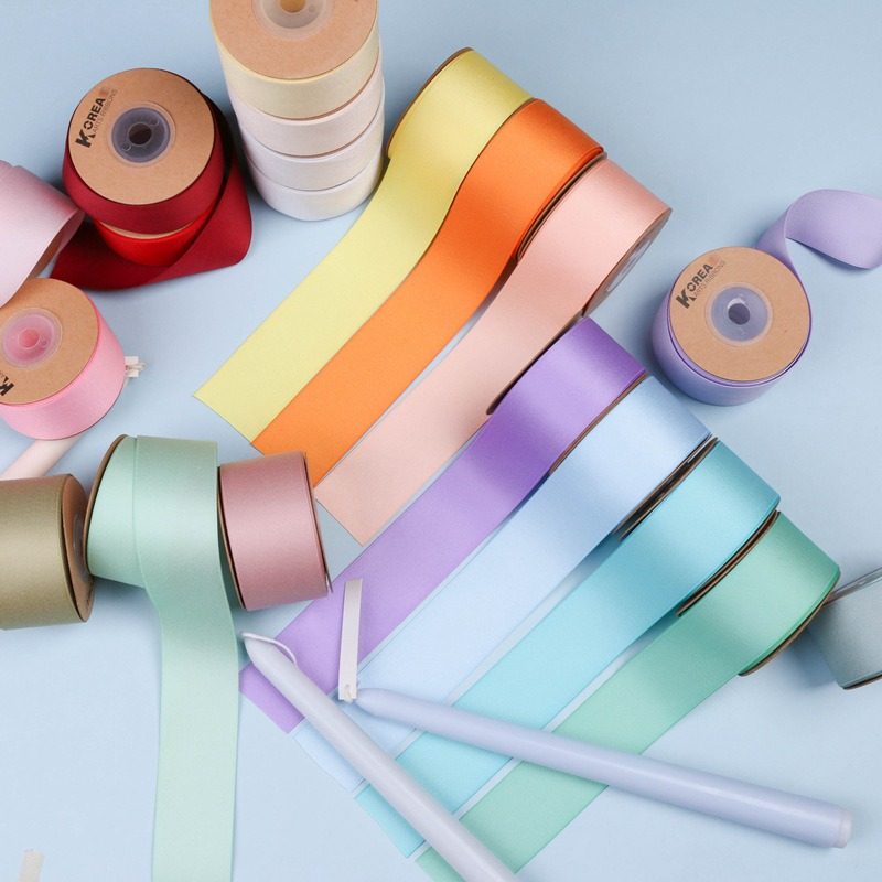 韩版纯色哑光涤棉织带DIY蝴蝶结发饰彩带辅料礼物缎带绸带蛋糕丝,淘宝优惠券,粉丝福利购,淘宝优惠卷