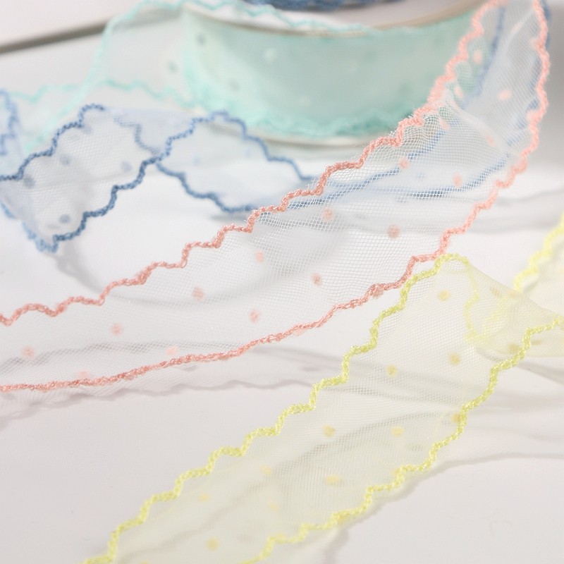 花边波浪蕾丝绒点网纱织带衣服裙边辅料头饰DIY蝴蝶结制作材料带,淘宝优惠券,粉丝福利购,淘宝优惠卷