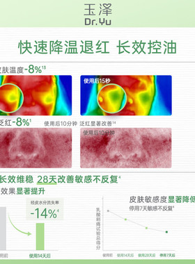 玉泽青蒿专研屏障修护二代干油敏面霜敏感肌补水保湿舒缓退红控油