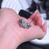 S925 sterling silver diamond ring phantom butterfly layered and elegant