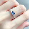 Simple natural sapphire ring