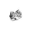 S925 sterling silver diamond ring phantom butterfly layered and elegant