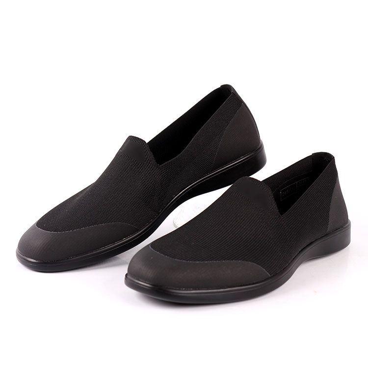 正品新式布鞋超轻制式帆布鞋男黑色消防布鞋夏季透气飞织鞋解放鞋 - 图0