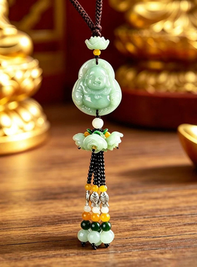 马年国风树脂大肚佛挂件