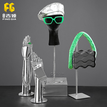 Guia model emulated human head model display table clothing store male and female hat ornament scarves fake people wig bracket props