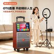 金正广场舞音响带显示屏户外唱k歌卡拉ok一体机家庭ktv套装音箱