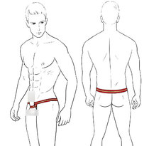 gay men Spice Briefs Trujj Sexy Plastic Tools Supplies Male Gay Scrotum Rings Ti Testicular