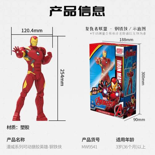 灵动漫威英雄复仇者联盟钢铁侠蜘蛛侠迷你变形玩具蜘蛛侠男孩正版 - 图3