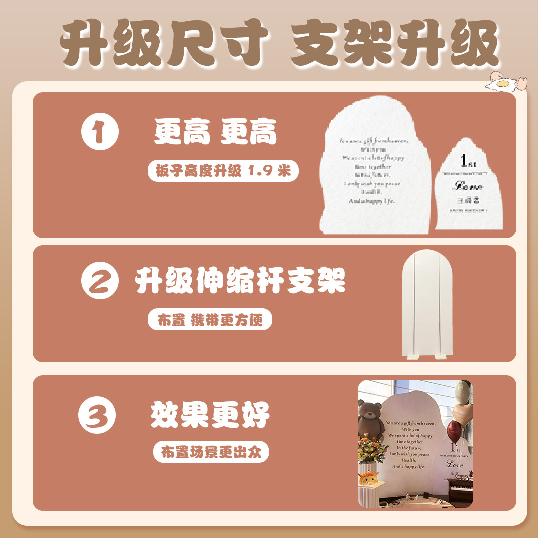 周岁生日布置装饰背景墙男女宝宝百日宴韩系抓周简约家庭版kt板,淘宝优惠券,粉丝福利购,淘宝优惠卷