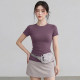 VOJ Yoga Wear Slim Fit Sports Short Sleeve Running Top