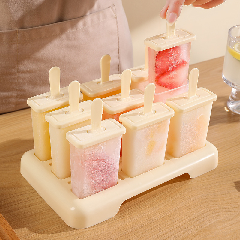 雪糕模具家用做冰棒冰棍冰淇淋食品级自制冰激凌冰糕磨具冻冰块盒 - 图1