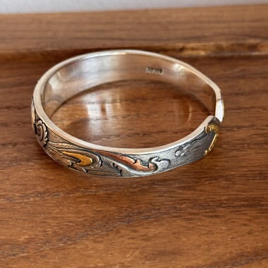 千凤银足银999九尾灵狐纯银手镯