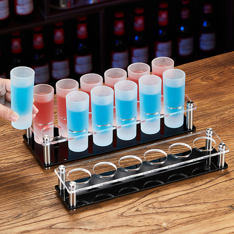 子弹杯套装酒吧KTV小酒杯一口杯白酒杯斗酒鸡尾酒杯架套装shot杯,淘宝优惠券,粉丝福利购,淘宝优惠卷
