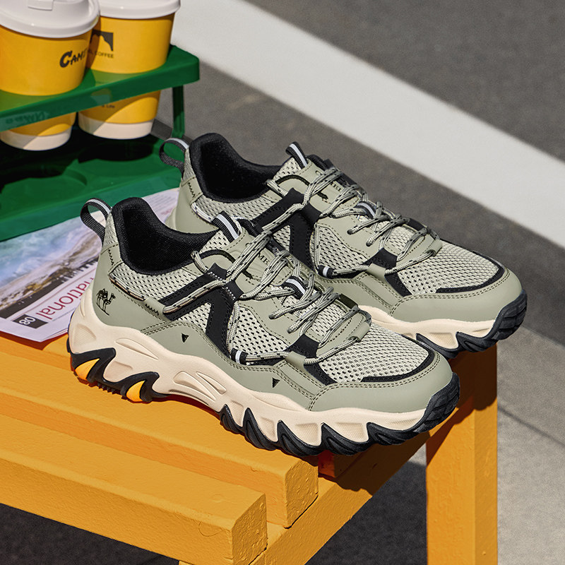 骆驼男鞋2025冬季新款户外登山鞋防滑徒步鞋男休闲老爹运动鞋,淘宝优惠券,粉丝福利购,淘宝优惠卷