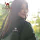 Black short off-season down jacket camel hooded