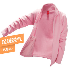 骆驼户外抓绒衣女2023年春秋新款加厚摇粒绒卫衣上衣抓绒外套男潮