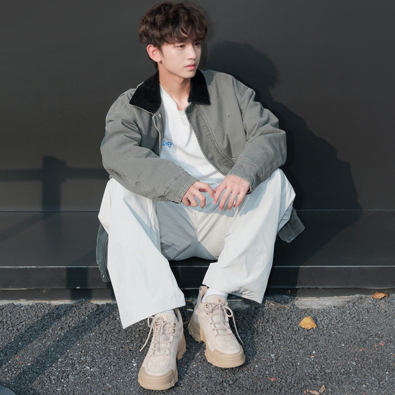 骆驼男鞋2025冬季加绒男鞋新款棉鞋厚底运动休闲鞋户外工装鞋男 - 图2