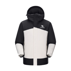 骆驼户外夹棉冲锋衣男女款加厚外套2025冬季防风防水登山棉服